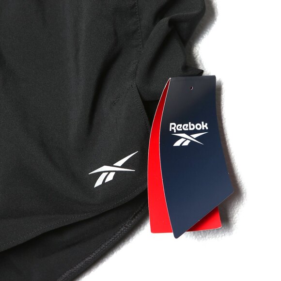 Reebok Running Shorts Outdoors Athletic Gym Black Lightweight Large Jogging NEW - Picture 8 of 12